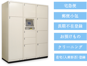 宅急便,郵便小包,長期不在登録,お預けもの,クリーニング,在宅（入庫拒否）登録